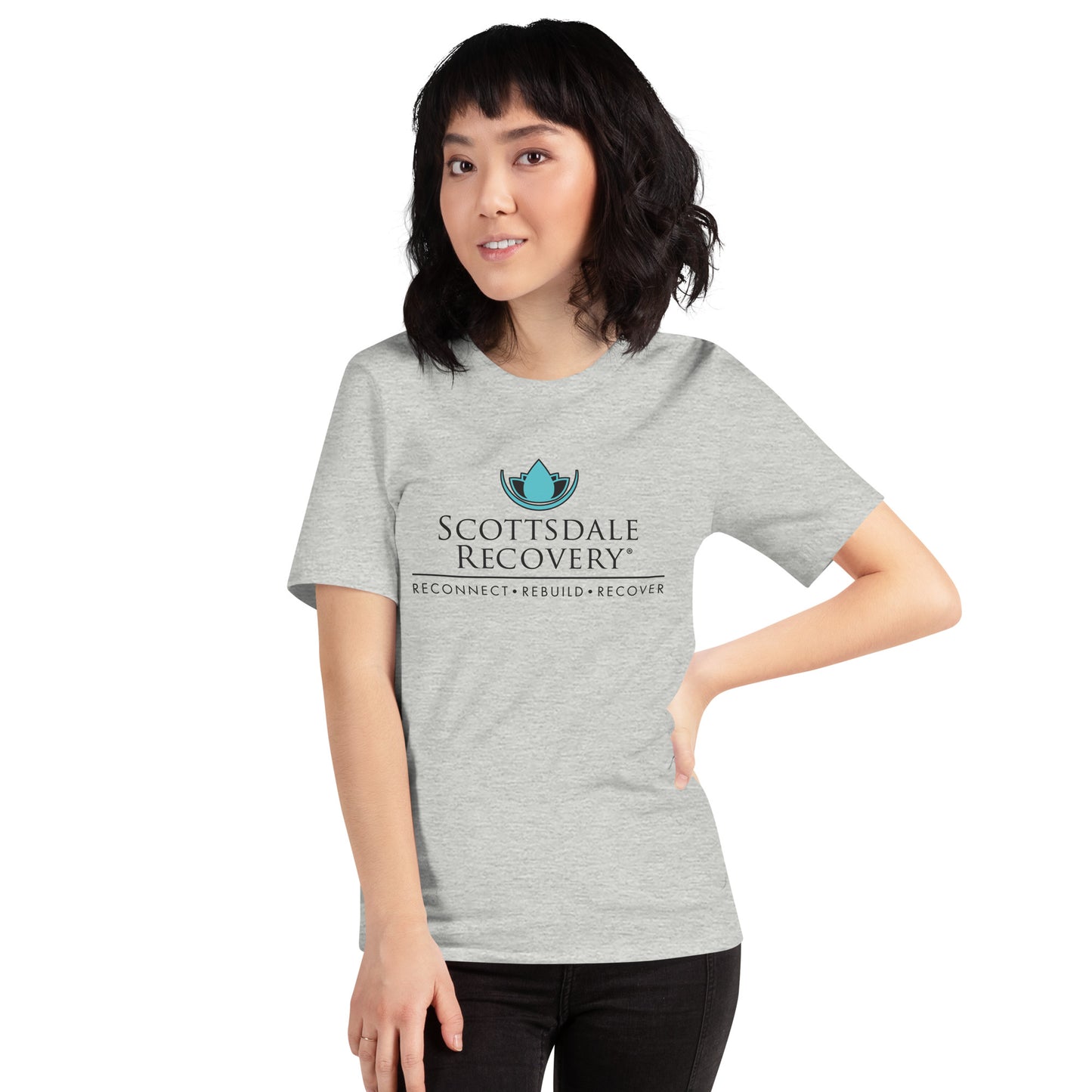 Scottsdale Recovery Logo Unisex T-shirt - Heather Grey
