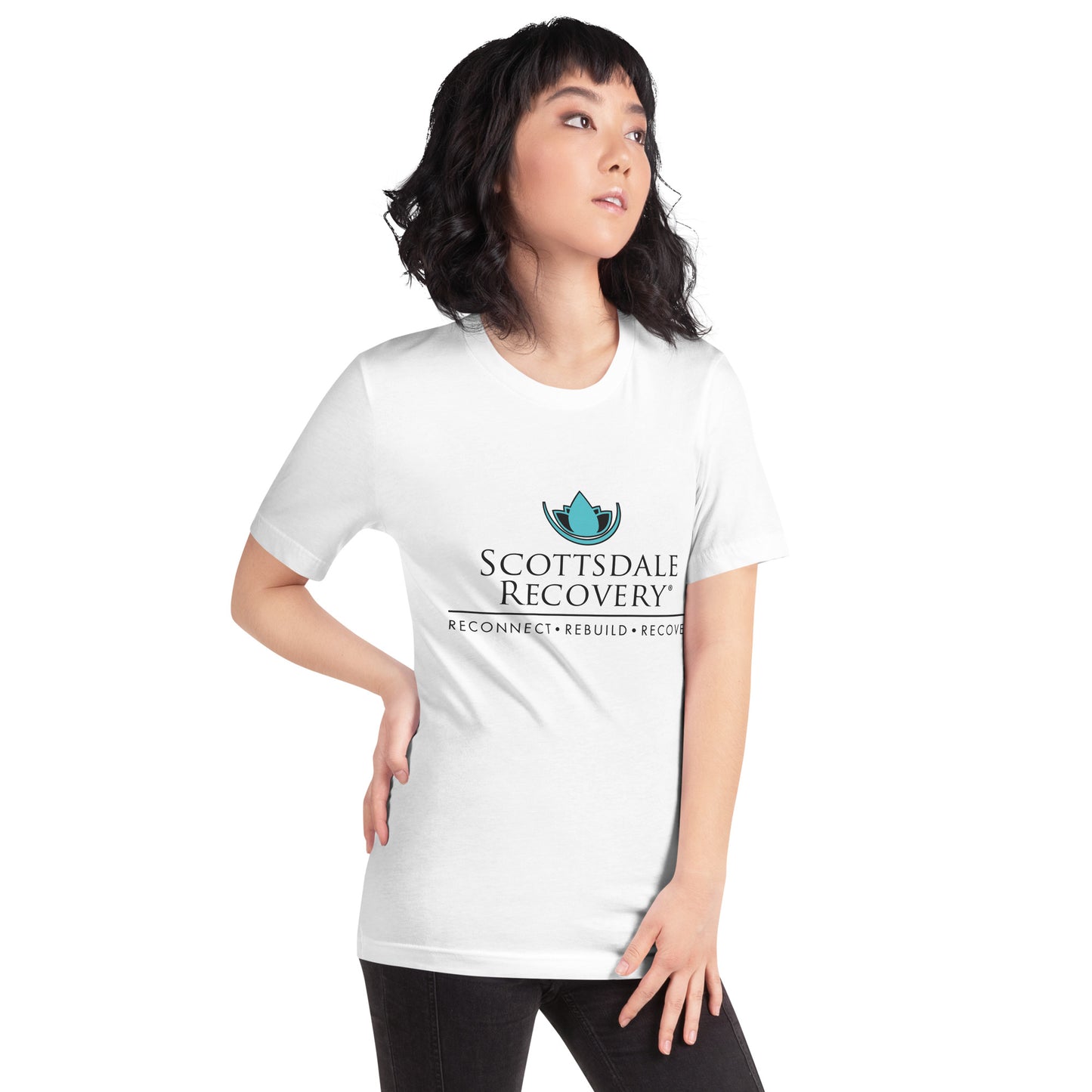 Scottsdale Recovery Logo Unisex T-shirt - White
